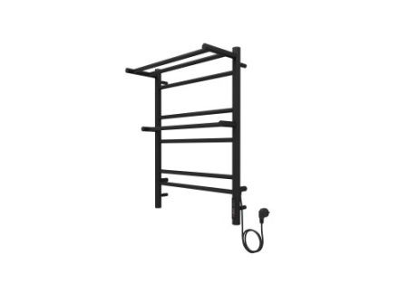 Полотенцесушитель электрический Aquatek Альфа 50x70 П7 черный муар AQ EL RRP0770BL