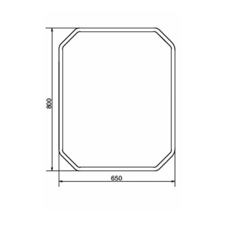 Зеркало Comforty Колеус 65см 00-00005259CF