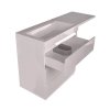 Тумба Style Line Даллас 140 (L) с раковиной Estet СС-00002221+СС-00002220