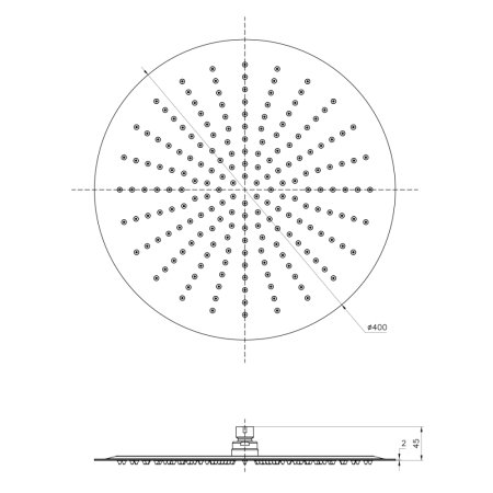 Верхний душ Lemark d40см LM9483S