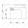 Смеситель Timo Torne для биде без донного клапана 4362/00F
