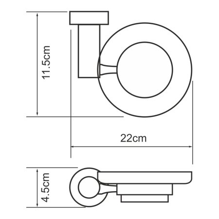 Мыльница WasserKRAFT Donau K-9429 стекло