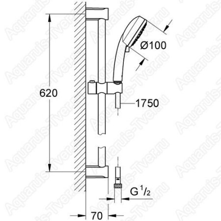 Душевой гарнитур Grohe Tempesta Cosmopolitan 27787002