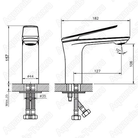 Смеситель Rush Bering для раковины BE5535-11