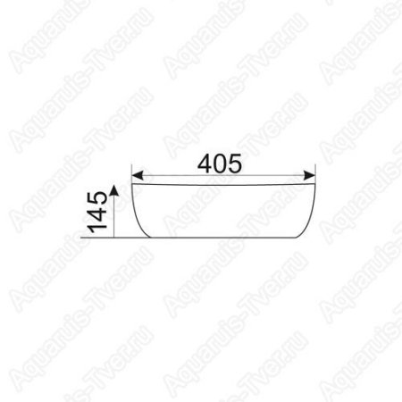 Раковина CeramaLux D1302H134 50см накладная