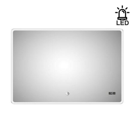 Зеркало Esbano ES-2073RDS 80x60 с LED подсветкой подогревом и часами ESMI2073RDS