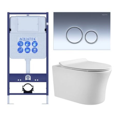 Инсталляция Aquatek с унитазом Aquatek Ника SET AQUATEK НИКА-018 4в1