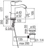 Смеситель для раковины Nobili Sofi SI98118/1CR