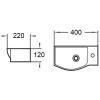 Раковина WeltWasser Aisbach 7940 GL-WT (R)  40см 10000008687