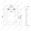 Крышка-сиденье Am.Pm Sense с микролифтом для унитаза C741700WH