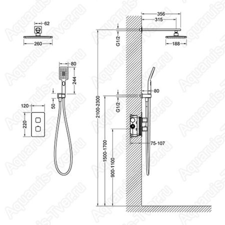 Душевая система Timo Petruma SX-5059/17SM