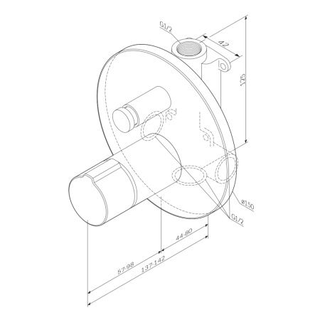 Смеситель Am.Pm X-Joy TouchReel F85A45722