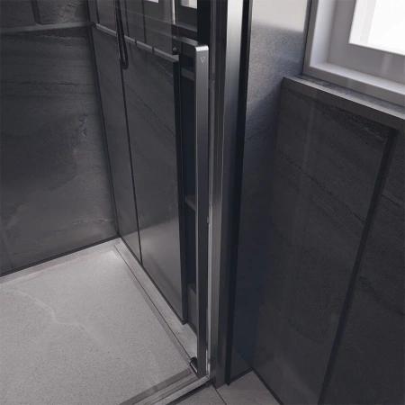 Душевая дверь в проем Veconi Premium Trento PTD30-GR-140-01-C4 140см