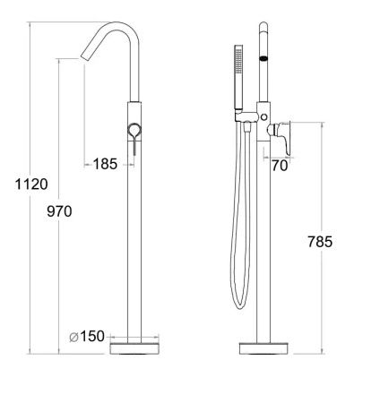 Смеситель Boch Mann Sella BM9652 для ванны