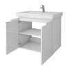 Тумба с раковиной Dreja Q Plus (D) 70 99.1005 белый глянец