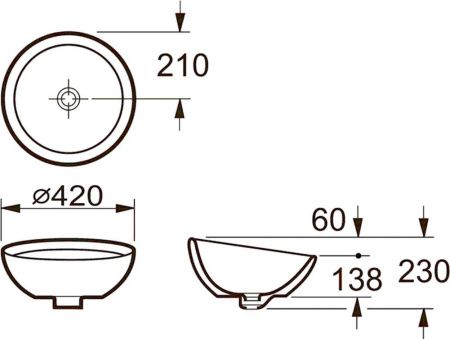 Раковина Roca Bol 42см 327876000