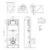 Инсталляция Am.Pm c унитазом Inspire 2.0 с микролифтом, кнопка хром IS47051.50A1700