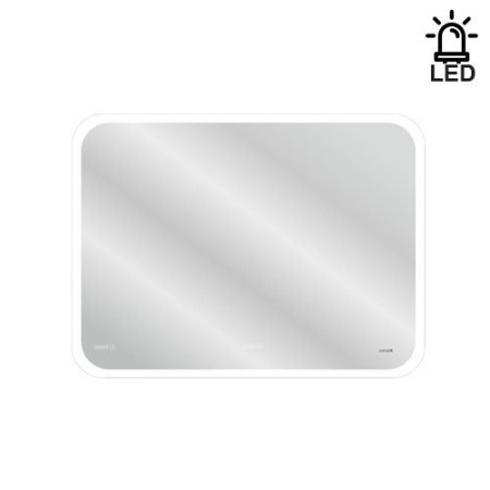 Зеркало Cersanit 80см с LED подсветкой, подогревом, часами, функцией звонка и Bluetooth KN-LU-LED070*80-p-Os