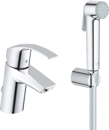 Смеситель Grohe Eurosmart для раковины с гигиеническим душем 23124002