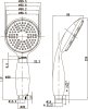 Лейка для душа Lemark LM8001C, 1-функциональная