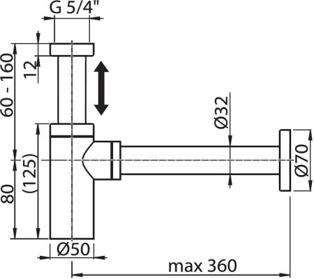 Сифон для раковины Ravak 1-1/4х32