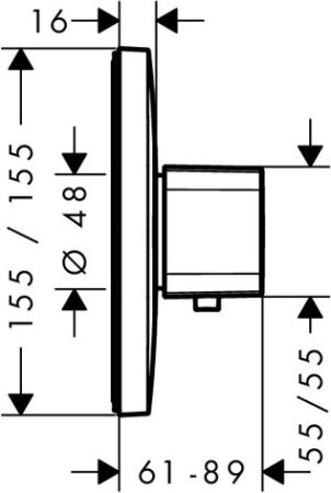 Смеситель Hansgrohe Ecostat E HighFlow 15706000