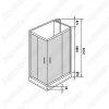 Душевая кабина WeltWasser Laine 1201 120х90 (универсальный монтаж)