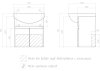 Тумба с раковиной Vigo Wing 50см tp.WIN.BAL.50.2D белый