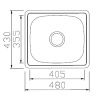 Мойка кухонная Seaman Eco 48x43 Wien SWT-4843.0