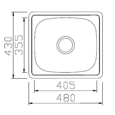 Мойка кухонная Seaman Eco 48x43 Wien SWT-4843.0
