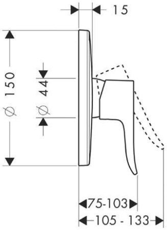 Смеситель Hansgrohe Metris 31685000