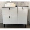 Тумба с раковиной Comforty Сорренто 90Н светло серый