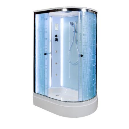 Душевая кабина DTO EM2712L LED 120х80 (L) с гидромассажем