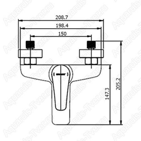 Смеситель Bravat Arden для ванны F6351385CP-01-RUS