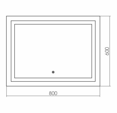 Зеркало Grossman Pragma 80см 480600