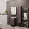 Тумба с раковиной Aquaton Стоун 60см грецкий орех