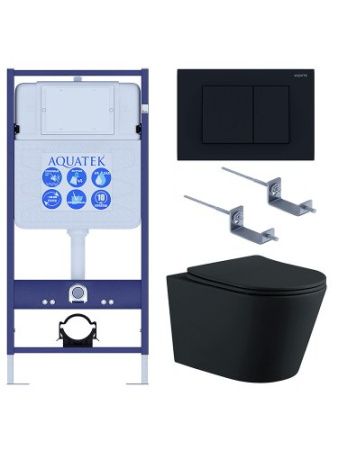 Инсталляция Aquatek с унитазом Aquatek Вега Set AQUATEK ВЕГА MB-012 4в1