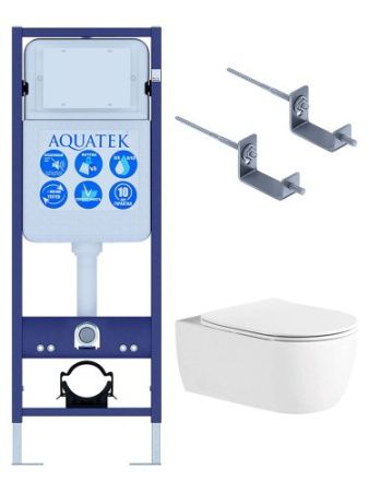 Инсталляция Aquatek с унитазом Aquatek Европа Set AQUATEK ЕВРОПА New-017 3в1