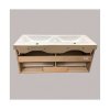 Тумба с раковиной Comforty Твикс 120П сосна лоредо