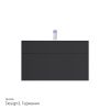 Тумба с раковиной Inspire V2.0 100 графит матовый M50AFHX1003GM