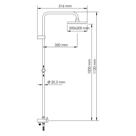 Душевая система WasserKRAFT бронза тёмная A041