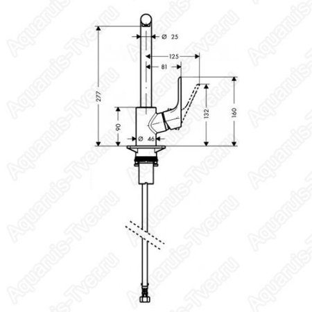 Смеситель Hansgrohe Focus для кухни (черный матовый) 31817670