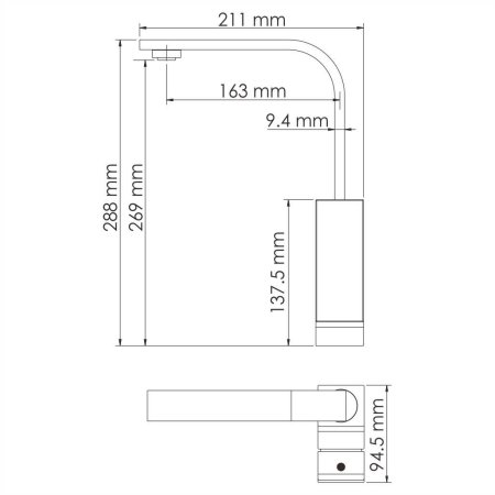 Смеситель WasserKRAFT Abens 2007 для кухни