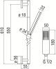 Душевой гарнитур Nobili 61см AD140/53BM