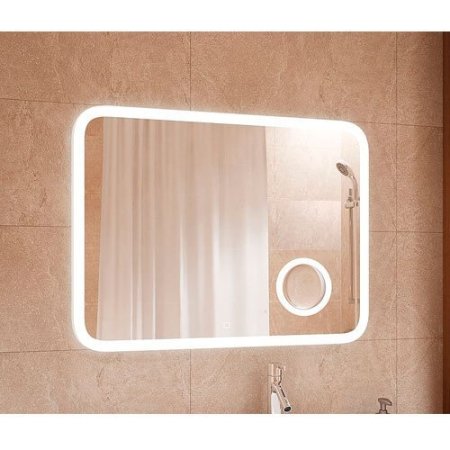 Зеркало Silver Mirrors Elsa 80х55 с LED подсветкой, подогревом и часами