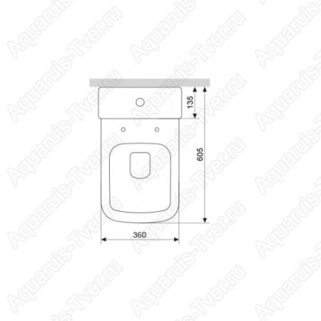 Унитаз-компакт Damixa Origin Bit S 778608SC