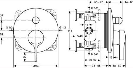 Скрытая часть Ideal Standard Easy Box