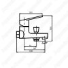 Смеситель для ванны Dorff Prime D4010000