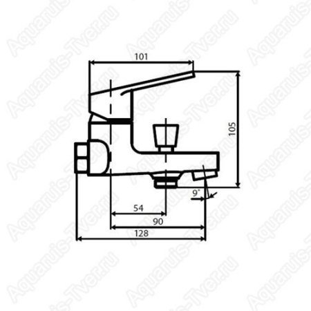 Смеситель Dorff Prime для ванны D4010000