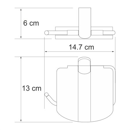 Держатель т/б WasserKRAFT Berkel K-6825 с крышкой